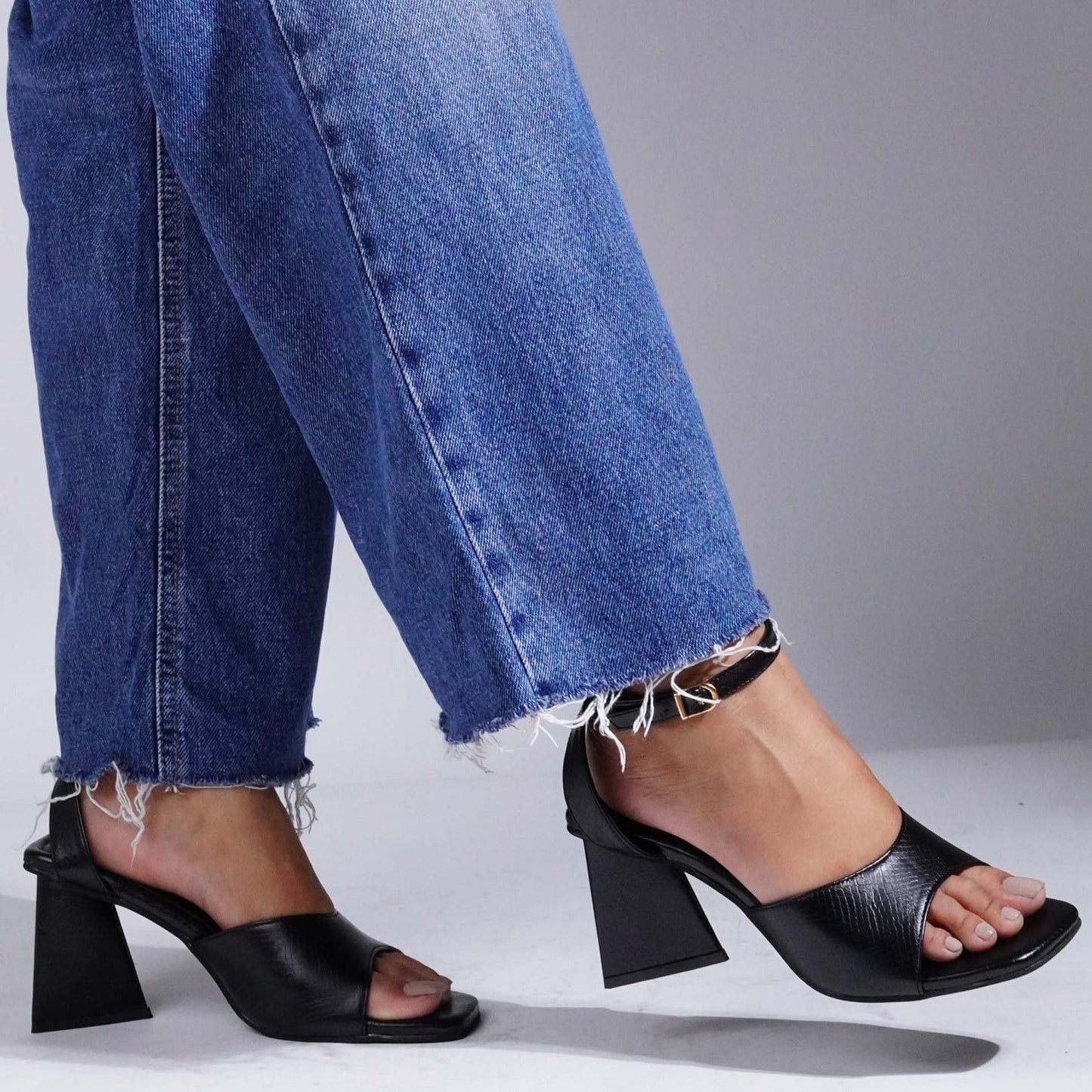 Tri-Glam Heels Black