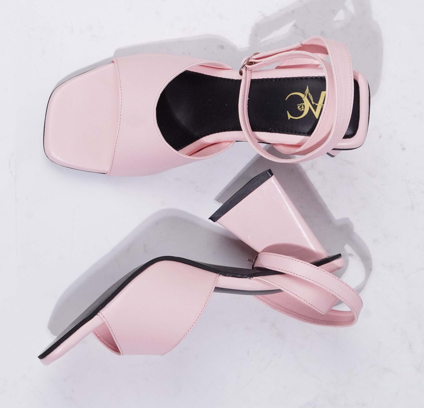 Tri-Glam Heels Powder Pink
