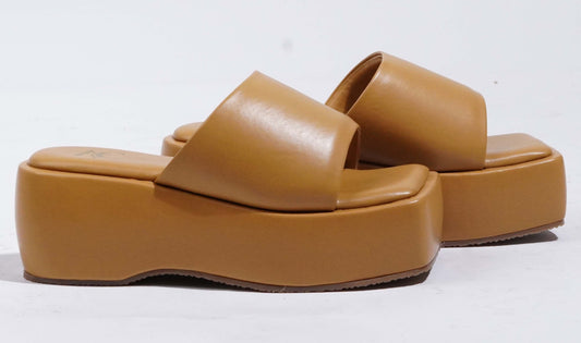 Lifted Beige Platforms