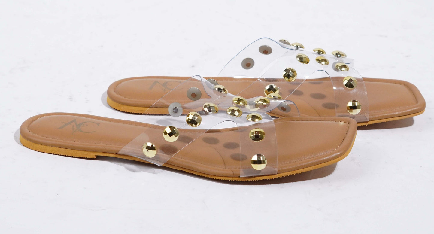 Golden Gleam on Beige