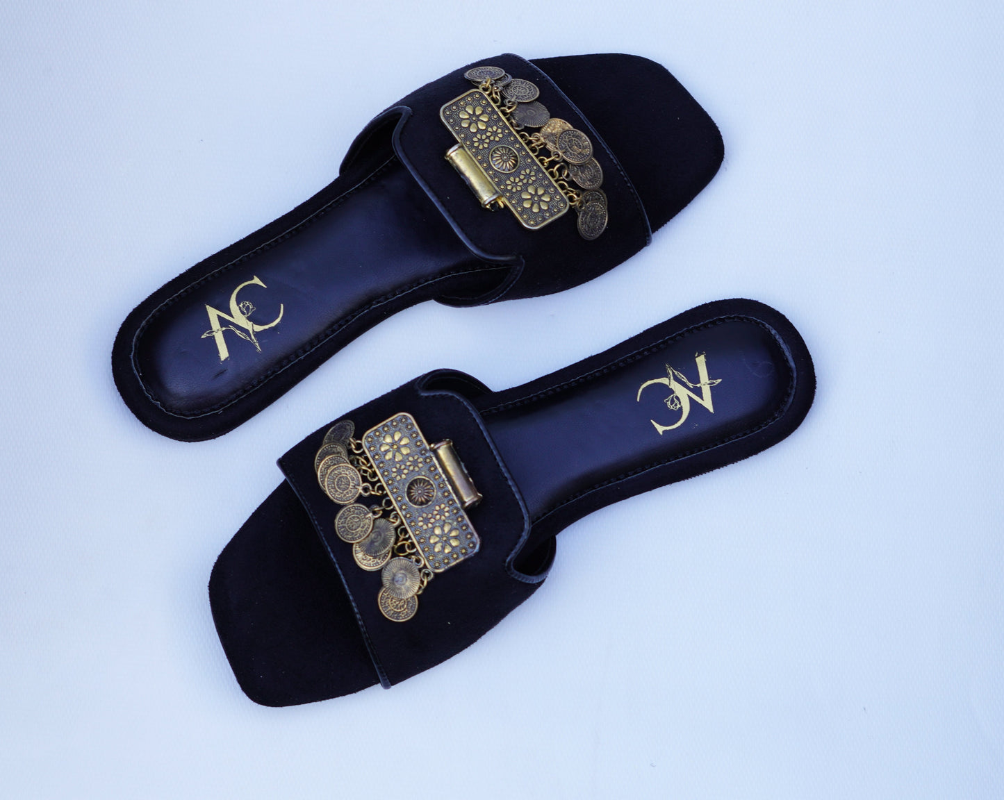 Suede Elegance with Gold