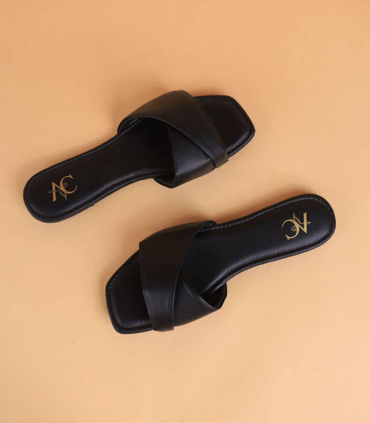 Flap Overlap Slides For Women