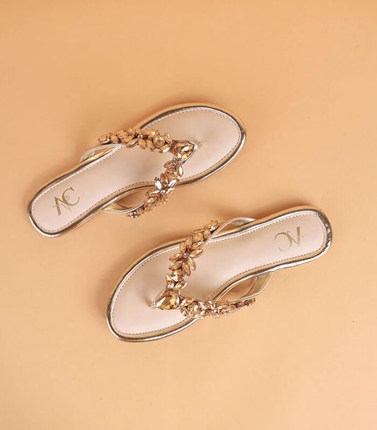 V and very Embellished Slides For Girls