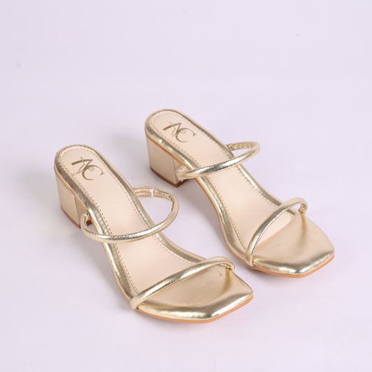 No Hassle Heels For Women – Gold Color