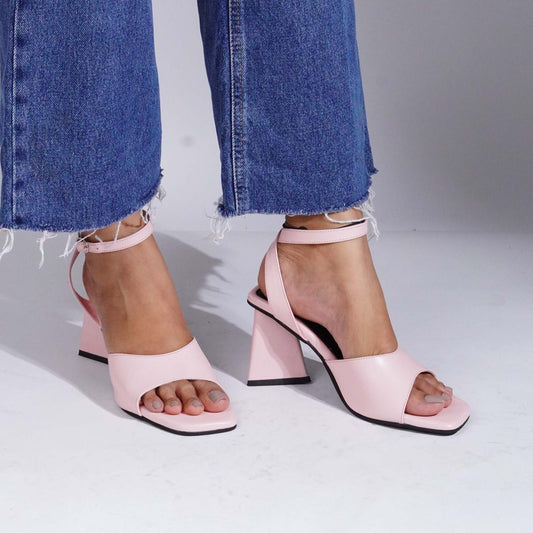 Tri-Glam Heels Powder Pink