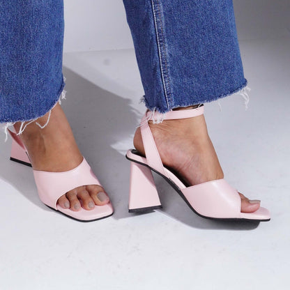 Tri-Glam Heels Powder Pink