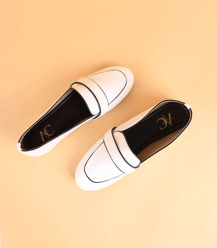 The Pipeline Loafers For Girls (White)