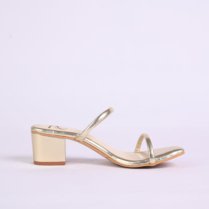 No Hassle Heels For Women – Gold Color