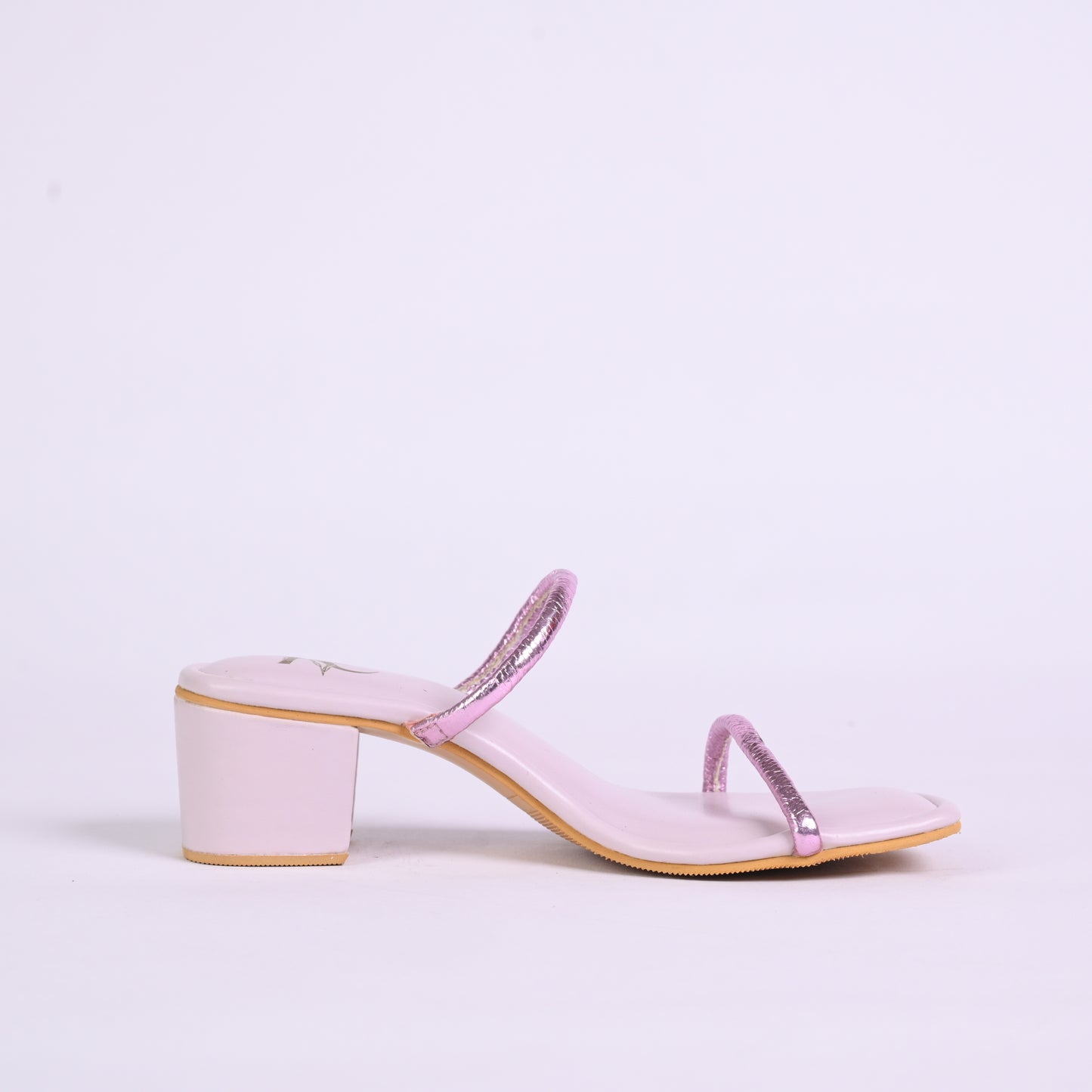 No Hassle Heels For Women – Metallic Pink & Pink Color