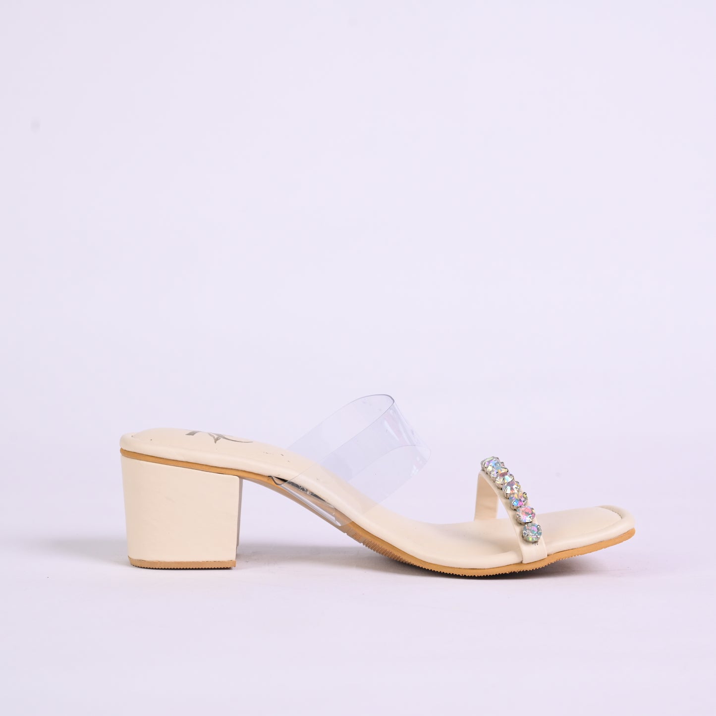 Subtly Shining Women’s Heels – Cream Color